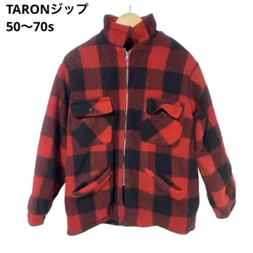 TARON 지퍼 50~70년대 빈티지 울 블루종