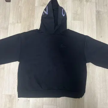 CAMP7 후드 크롭 후드티 블랙