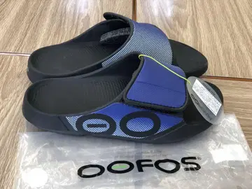 OOFOS 스포츠 샌들 블루/블랙