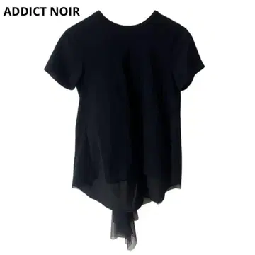 ADDICT NOIR / Back Tulle Tops / 로얄 플래시