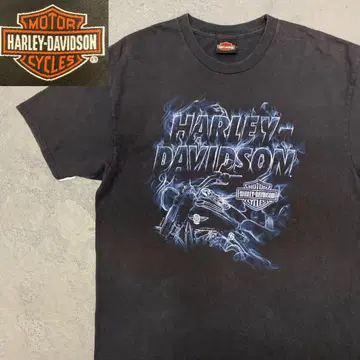 9WD306 HARLEY DAVIDSON 파이어 패턴 셔츠