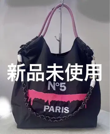 N 5 PARIS 자수 에코백 세련된 백 M 마더백 블랙