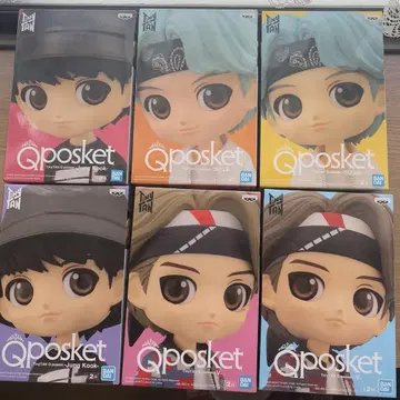 TinyTAN Qposket 피규어 6개 세트