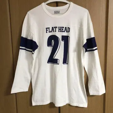 [미착용] FLAT HEAD 칠부 소매 티셔츠 42(XL)