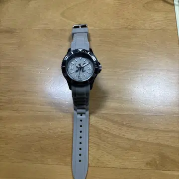 지바 롯데 마린스 Ice Watch 실버/그레이 고무 벨트