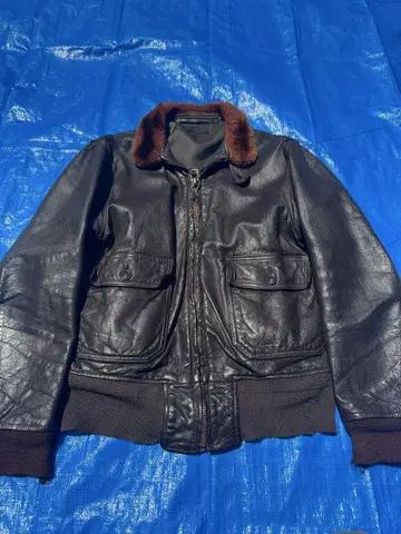 60년대 G-1 플라이트 자켓 실물 블랙 택