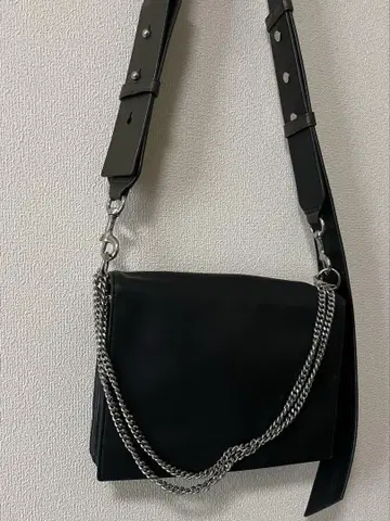 올세인츠 가죽 숄더백 체인