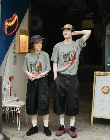WudgeBoy 하프 데님 팬츠