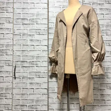 rienda 리엔다 미들 기장 스프링 코트 트렌치코트 브라운