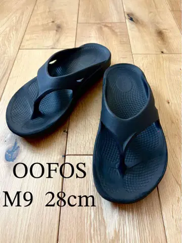 OOFOS 우포스 28cm M9 리커버리 샌들 블랙