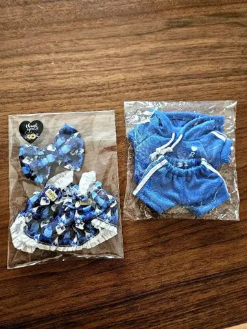 의상 2세트 LABUBU 17cm 봉제 인형 옷 갈아입기 의류