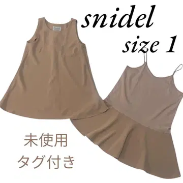 스나이델 snidel 슬리브리스 레이어드 튜닉 원피스 1 사이즈 M