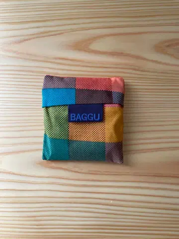 BAGGU BABAY 배구 마드라스 체크 무늬