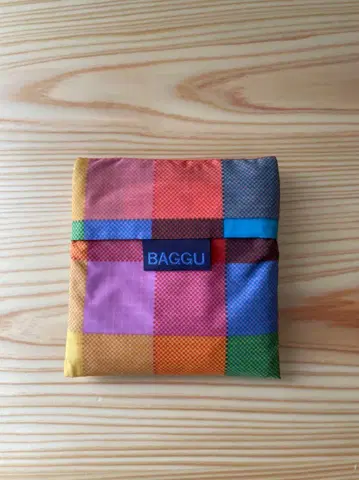 BAGGU STANDARD 배구 마드라스 체크 무늬