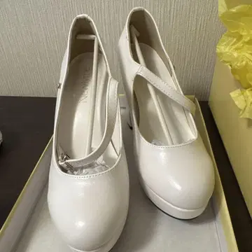 브라이덜 슈즈 Newlyme 와이드 힐 통굽 펌프스