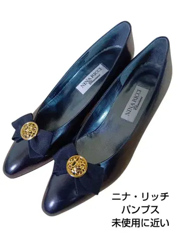 NINA RICCI 펌프스 블랙 23.5cm