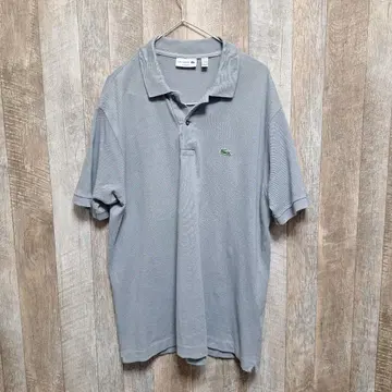 LACOSTE 클래식 핏 피케 셔츠 그레이 U5 XL