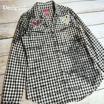 [ 가격 협의 환영 ] 데시구알 Desigual 체크 긴팔 스키퍼 셔츠