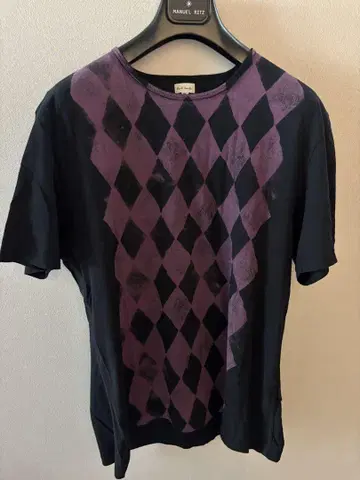 Paul Smith 폴스미스 아가일 체크 무늬 T셔츠 사이즈 XL