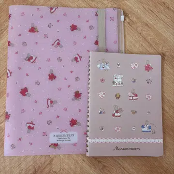 마론크림 파일 링 노트 세트