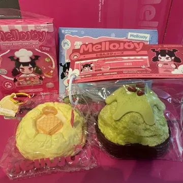 세트 판매 Mellojoy 설산 샤베트 말차 팥 레몬 와플