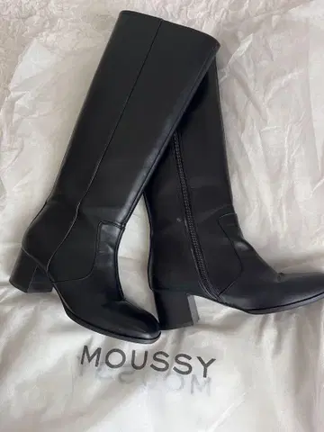 moussy 스퀘어 TOE LONG 롱 부츠 M