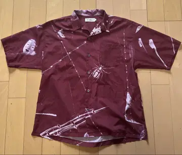 Evisen Skateboard 올 패턴 반팔 셔츠 SIZE L