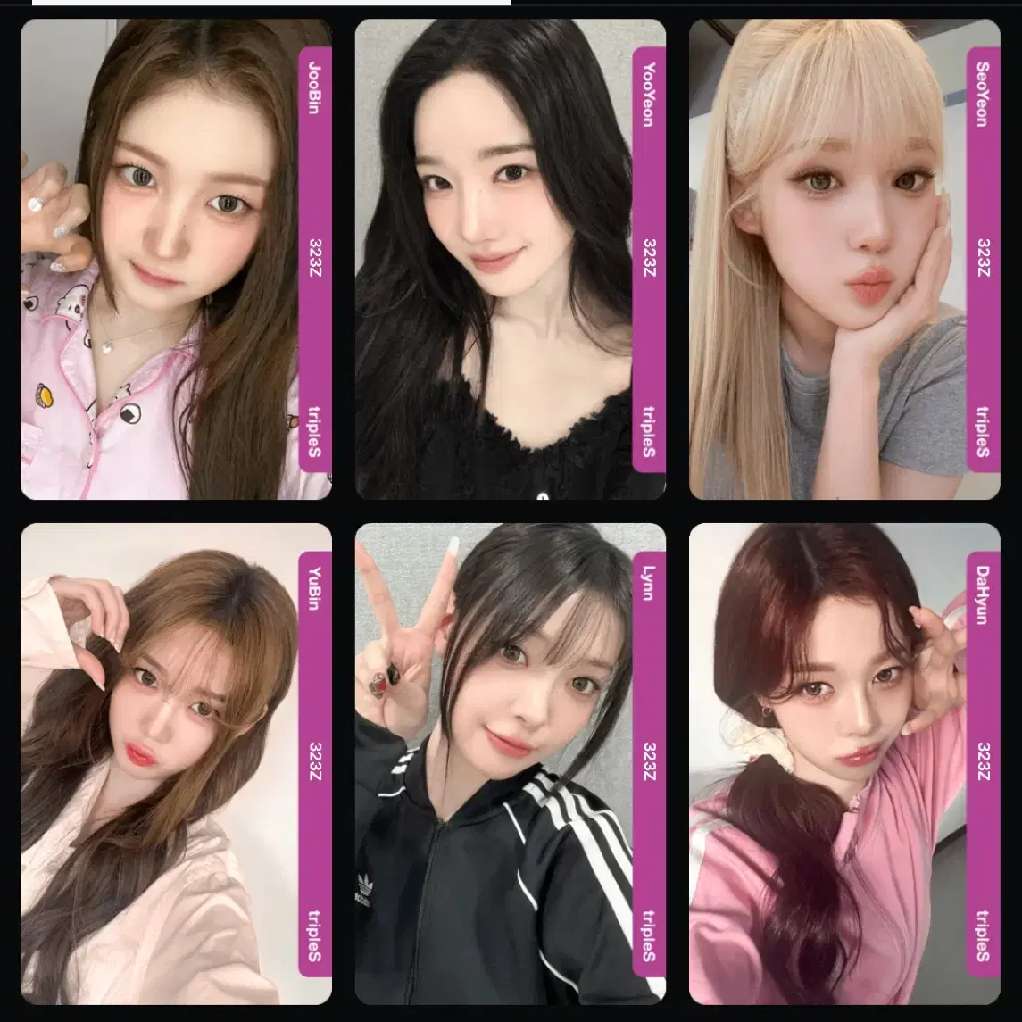 tripleS トエス サイン入りソロチェキ ジュビン S18 Shop Triples on Bunjang Global Site - No more Korean account!