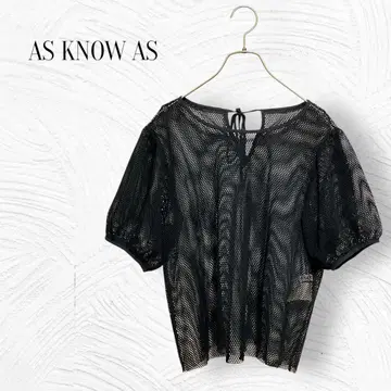[ 아즈노우아즈 AS KNOW AS ] 메쉬 상의 반팔 a3526