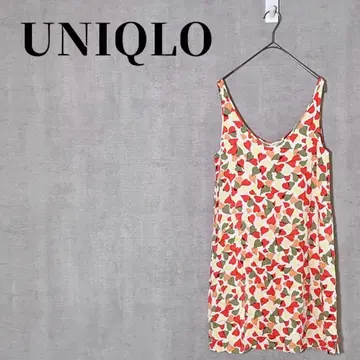 유니클로 x 프린세스 탐탐 콜라보 레이온 프린트 튜닉 슬리브리스
