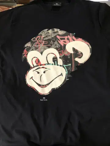 Paul Smith 원숭이 그래픽 티셔츠 M 블랙