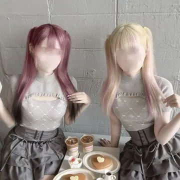 HONEYMEW 허니뮤우 MW 모노그램 상의 미셸 마카롱