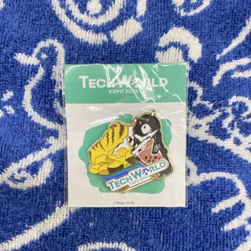 TECH WORLD 핀 배지