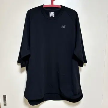 New balance 뉴발란스 5부 소매 티셔츠 블랙