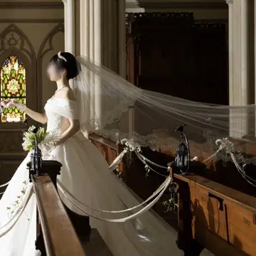 안테리베 웨딩 롱 베일