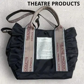 새상품급 THEATRE PRODUCTS 2way 자카드 테이프 프릴 백