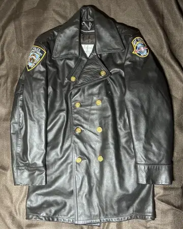 TAYLORS LEATHERWEAR 경찰 코트 사이즈 40