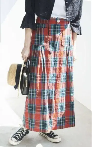 fig London Alice check skirt