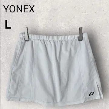 요넥스 미니 스커트 이너 팬츠 미니 L 화이트 자수 로고 스포츠