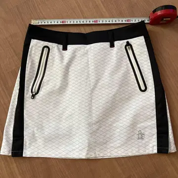 Munsingwear 여성용 스커트 화이트/블랙 이너 팬츠