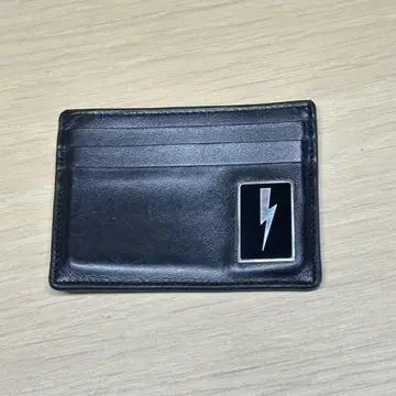 Neil Barrett 가죽 카드 케이스 블랙