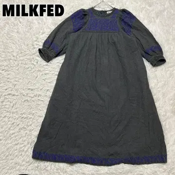 MILKFED 밀크페드 티롤리안 자수 원피스