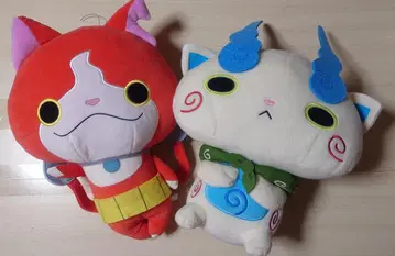 지바냥과 코마상 봉제 인형 세트