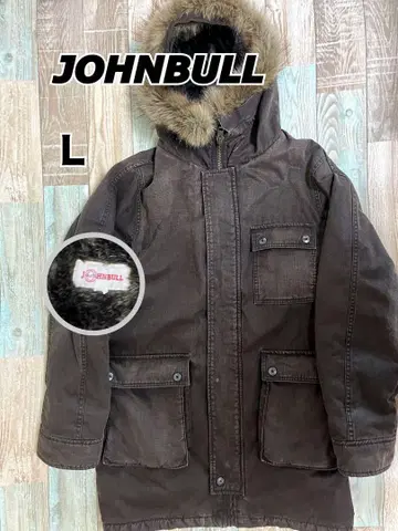 [멋있음] JOHNBULL 브라운 밀리터리 코트 L 젬블