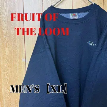 TQ169 FRUIT OF THE LOOM 맨투맨 [남성용 XL] 블랙