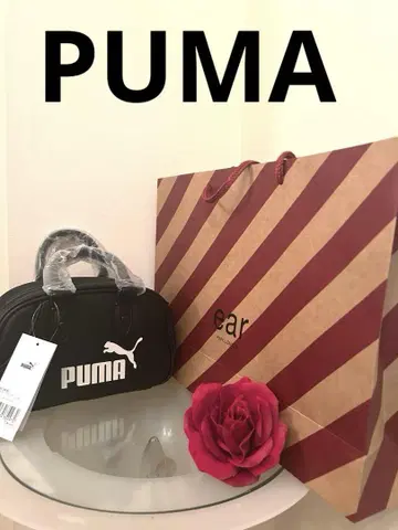 택 포함 새상품 PUMA 아카이브 미니 그립 백 미니 보스턴 백 블랙