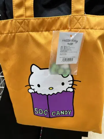 [ 새상품급 ] 헬로키티 전시회 도쿄 회장 한정 토트백