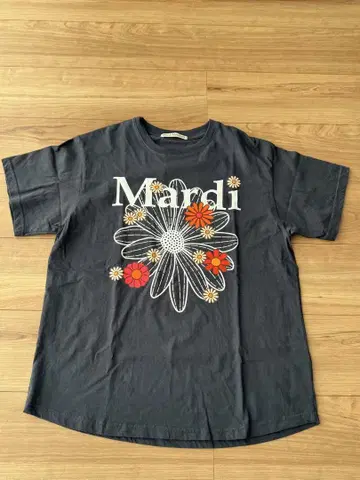 Mardi Mercredi 플라워 T셔츠 ONE SIZE 네이비