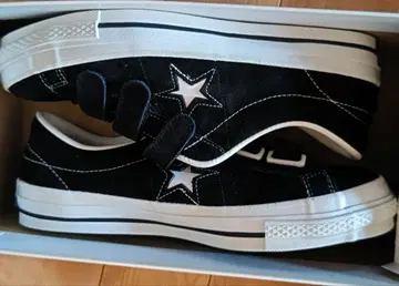 컨버스 원스타 J ONE STAR 블랙 스웨이드 벨크로