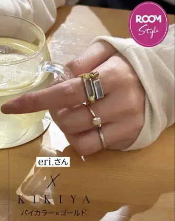 KIKIYA eri. 콜라보 반지 바이컬러